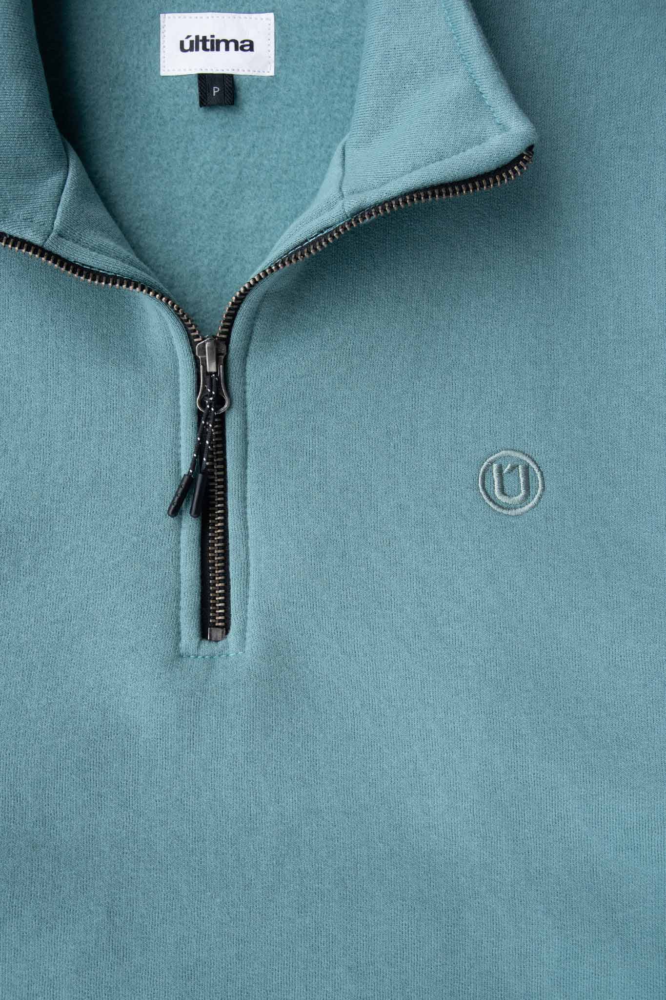 Moletom Última Baden Half Zip Água