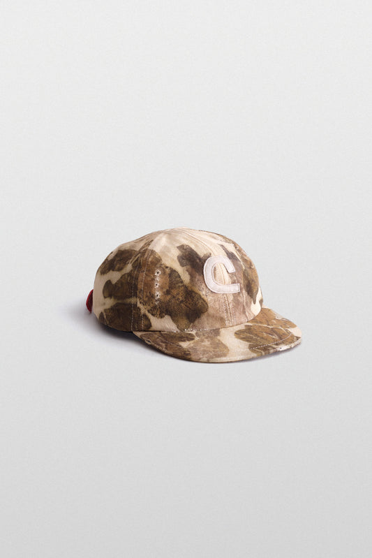 Boné Cardapê Camo Folha Tingimento Natural